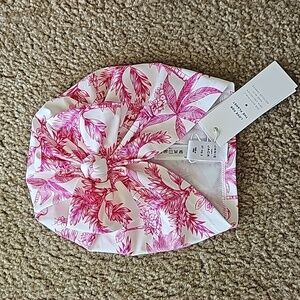 Janie and Jack girls UPF 50+ RECYCLED FLAMINGO TOILE SWIM HEADWRAP